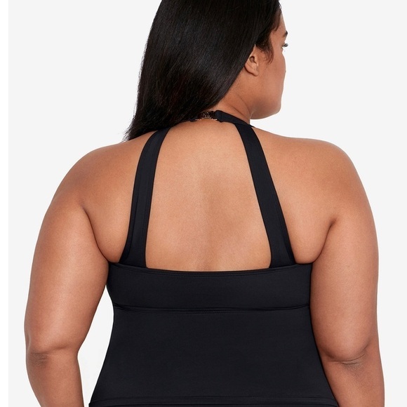 Ralph Lauren Black Halter Tankini Top 20 W Macys - Picture 2 of 10